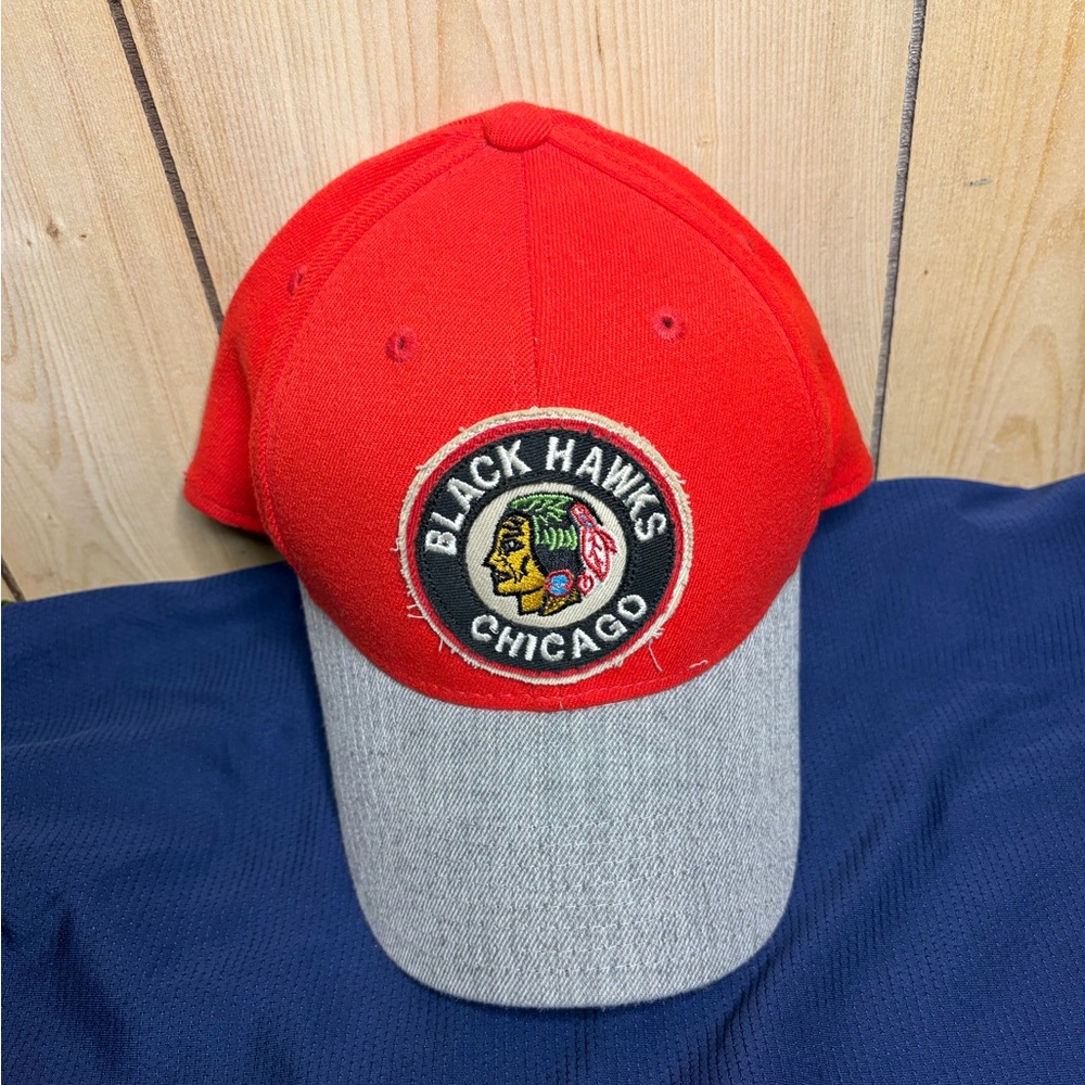 NHL CCM Red and Black Vintage Hockey Hat